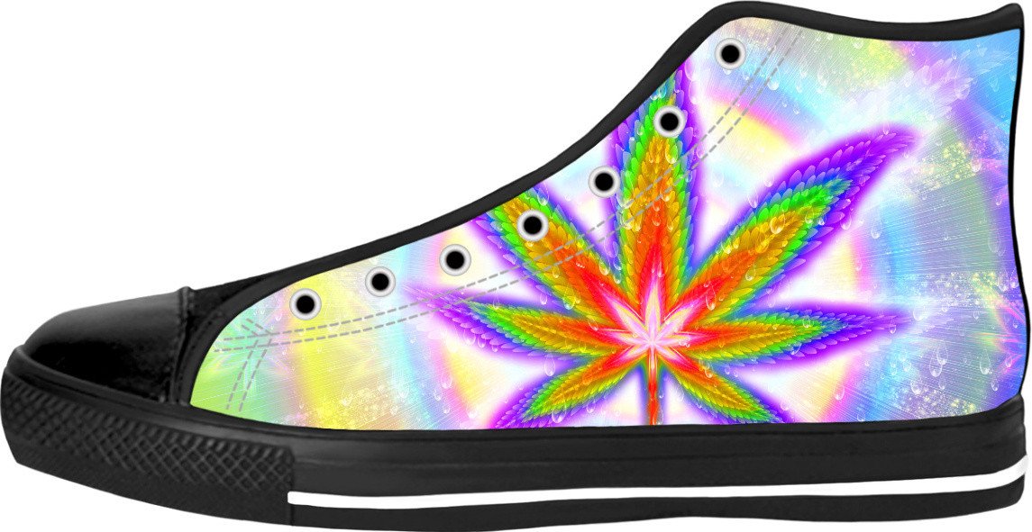 Cannabliss Black High Top Shoes